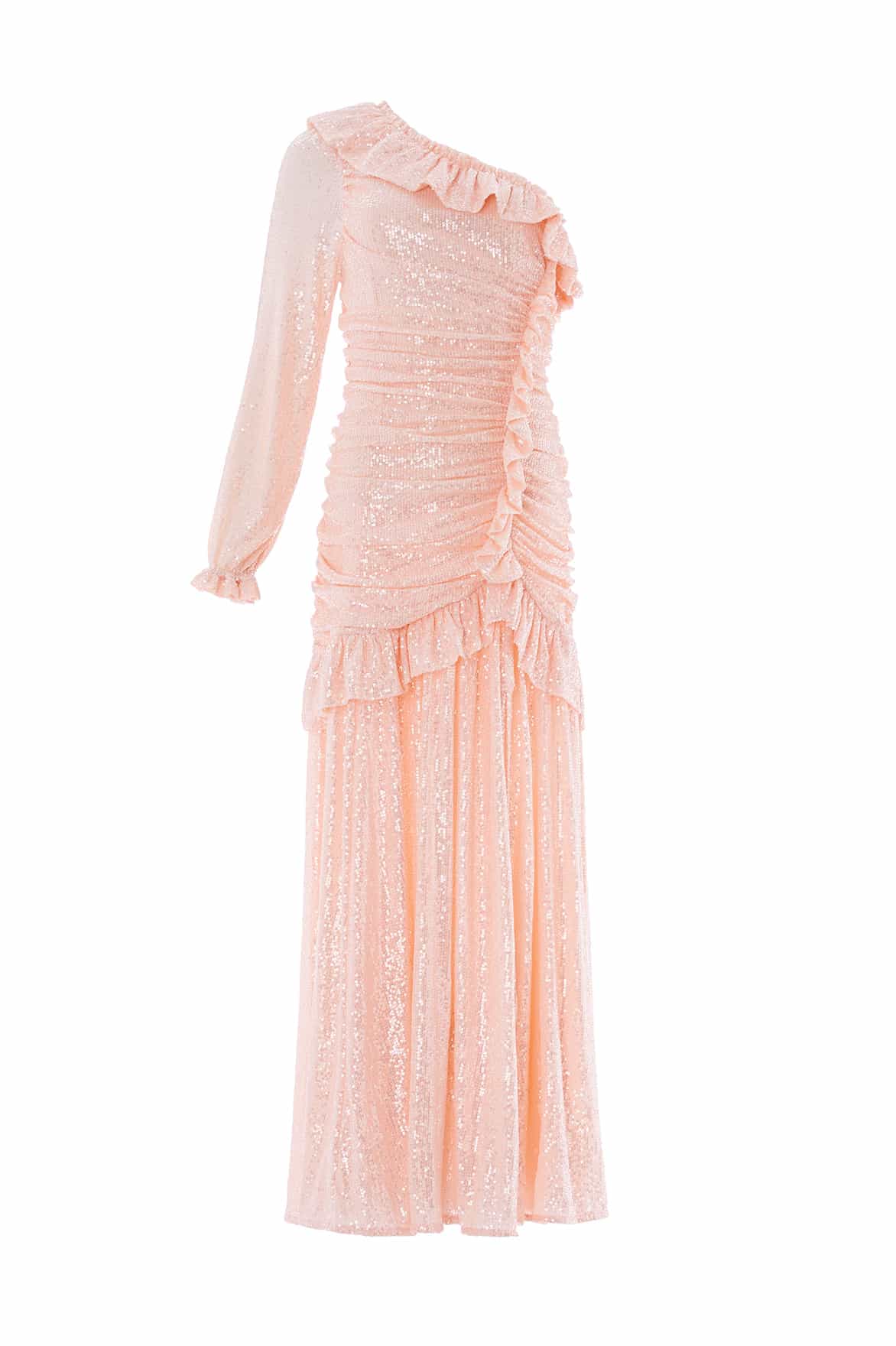 Alessia One-Shoulder Gown