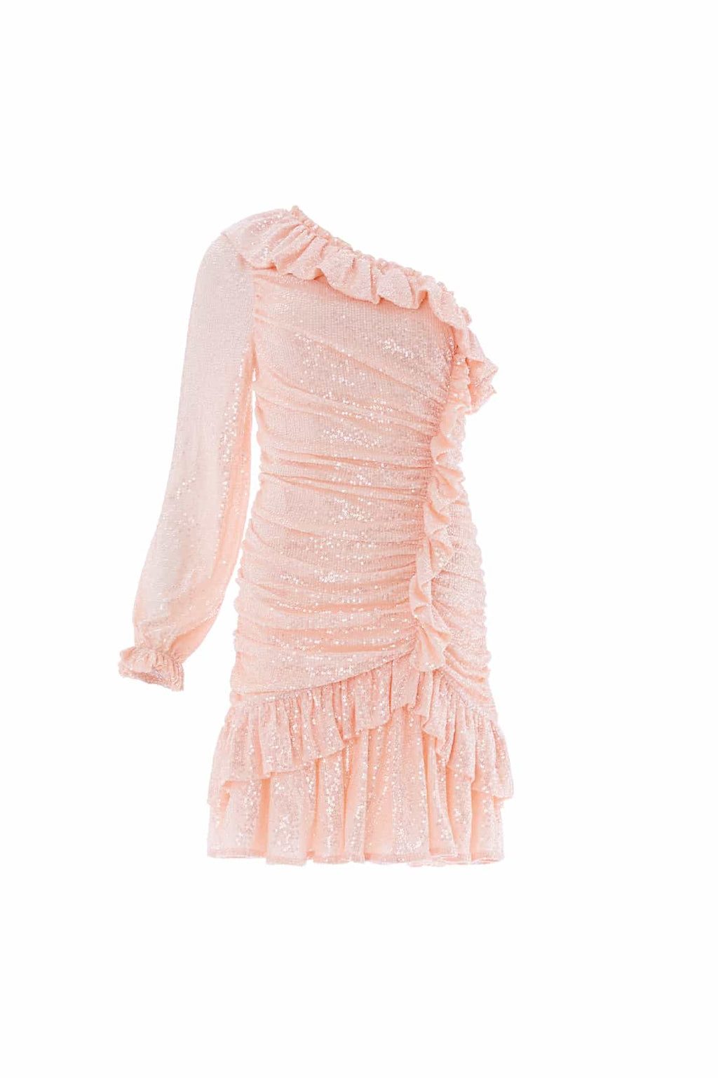 Alessia One-Shoulder Micro Mini Dress