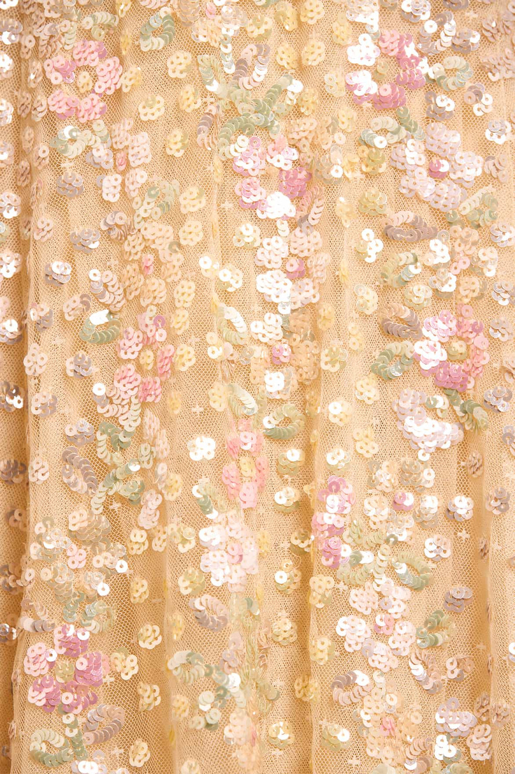 Confetti One-Shoulder Ankle Gown