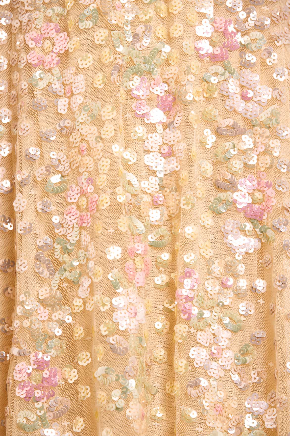 Confetti One-Shoulder Ankle Gown