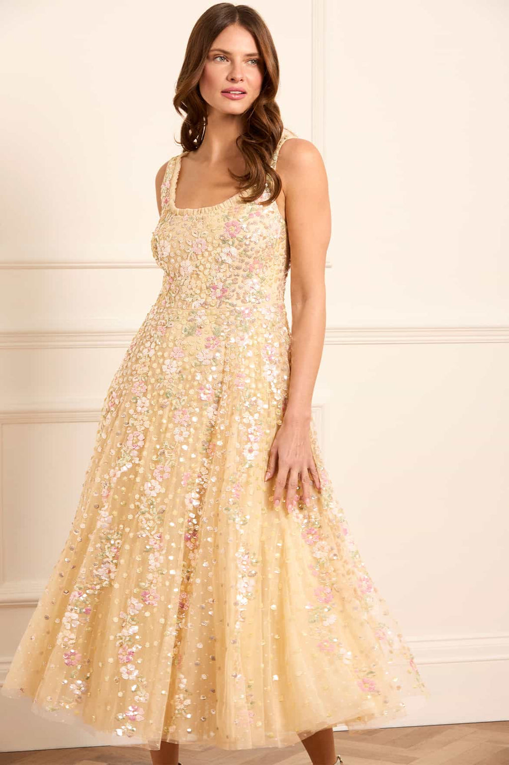 Confetti Scoop Neck Ballerina Dress