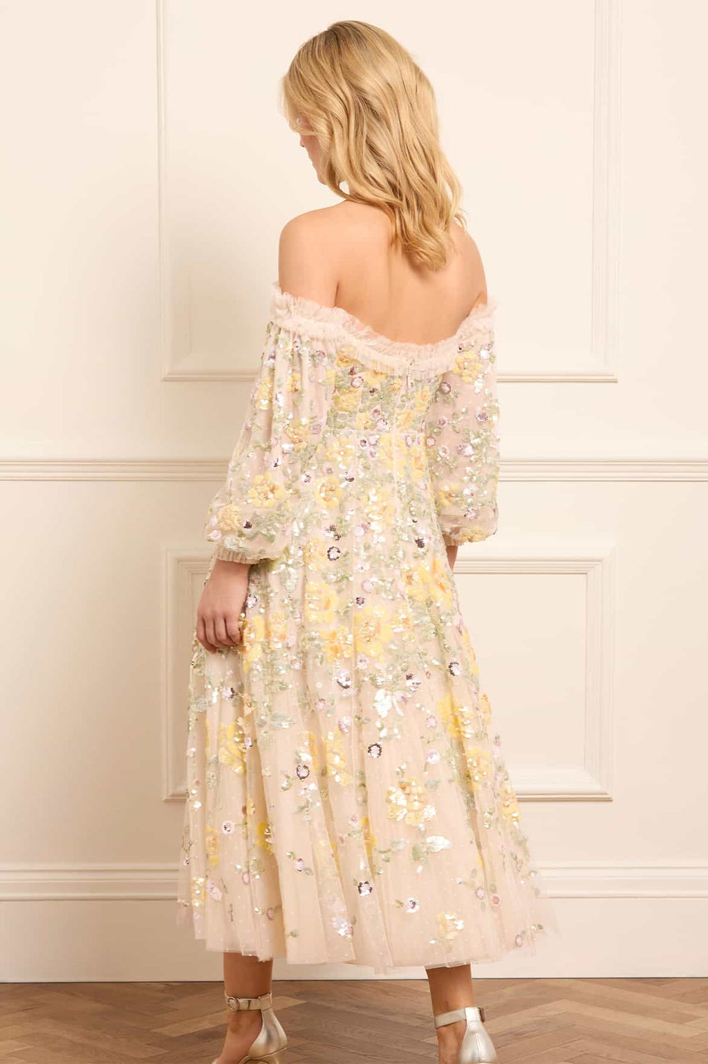 Elina Rose Off-Shoulder Ballerina Dress