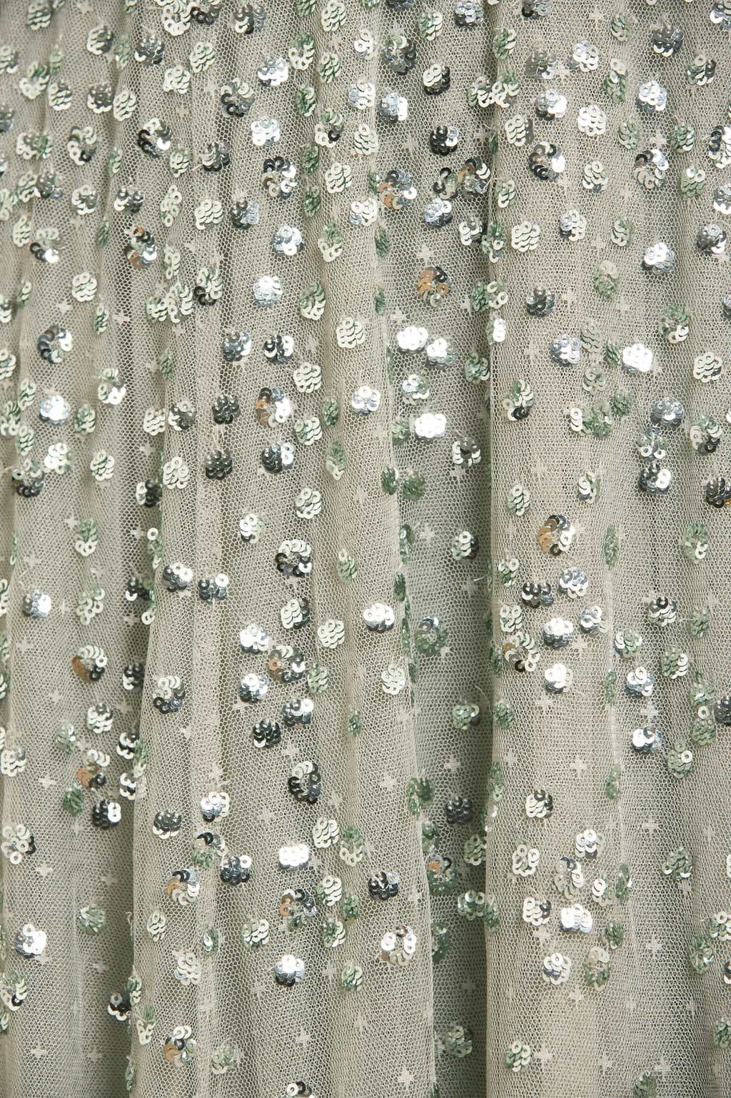 Leila Dot V-Neck Ankle Gown