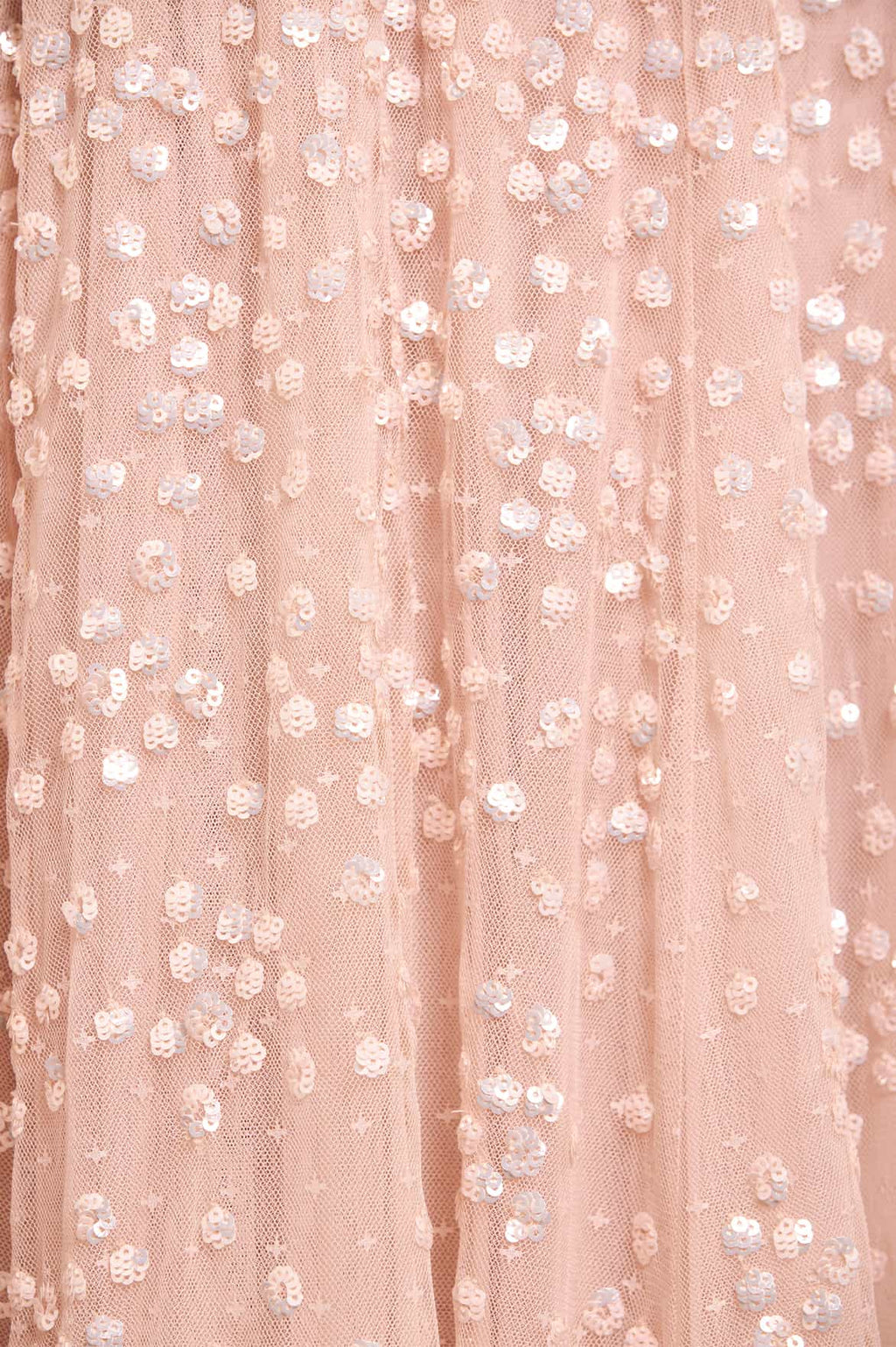 Leila Dot V-Neck Ankle Gown