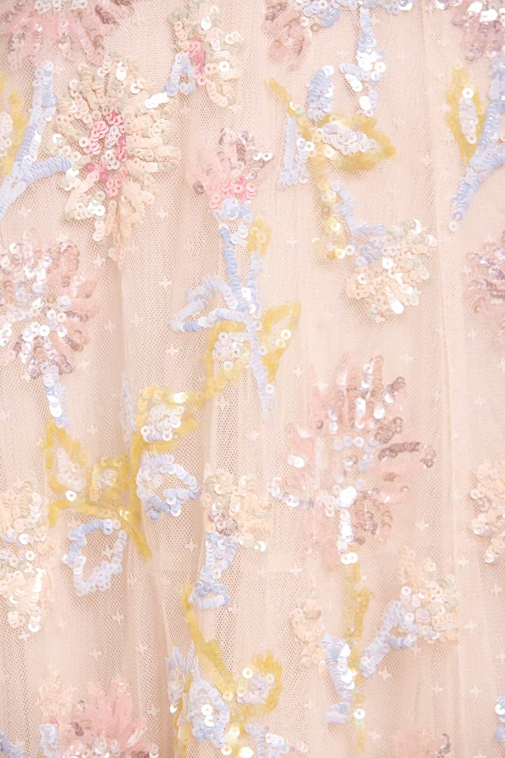 Sequin Dandelion Ruffle Ballerina Dress